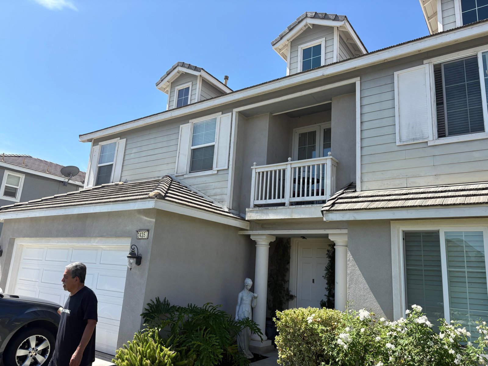 Murrieta house exterior painting before
