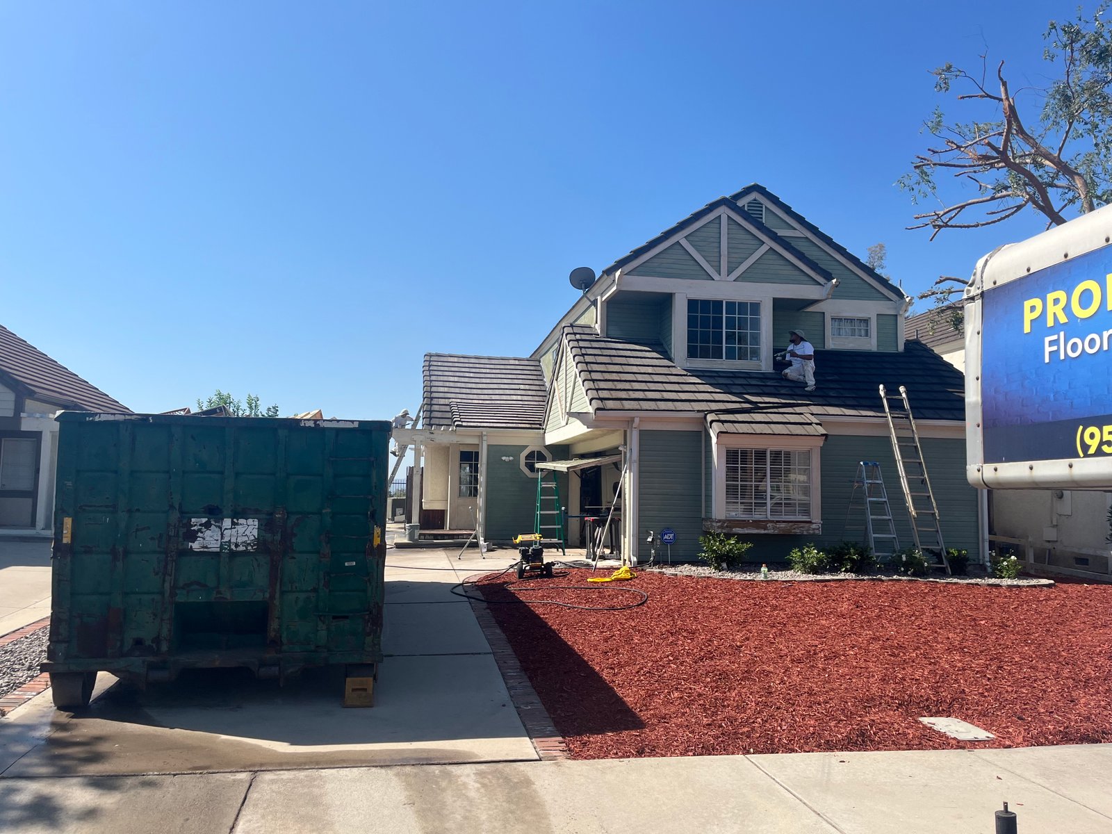 Temecula house exterior painting before