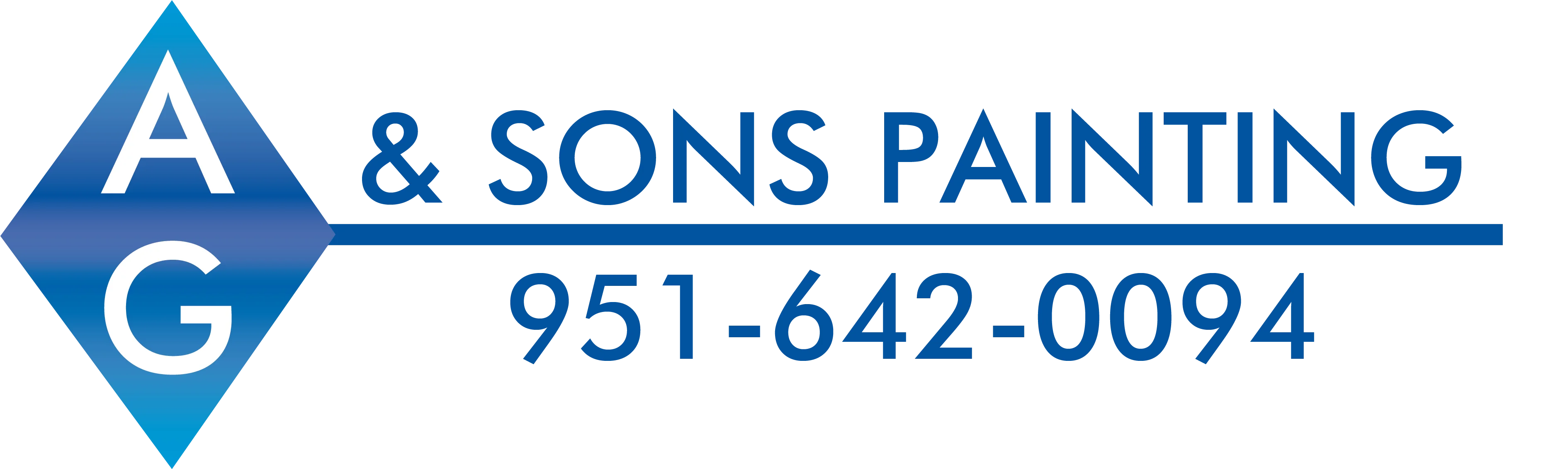 Clear Logo for Ag and Sons Painting